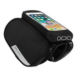 Wozinsky Wbb7bk Bolsa De Bicicleta Para Cuadro + Funda De Teléfono Desmontable Negro