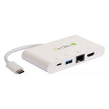 Hub Techly Iadap Usb31-Dock1 De Interfaz Usb 3.2 Gen 1 (3.1 Gen 1) Type-C 5000 Mbit/S Blanco