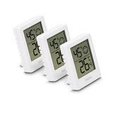Hama Cres Pack De 3 Medidores De Temperatura Y Humedad Para Interior - Pantalla Digital - Permite Colgar En Pared -