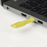 Lindy 47899 Bloqueador De Puerto Llave De Bloqueador De Puerto Rj-45 Amarillo Acrilonitrilo Butadieno Estireno (Abs)