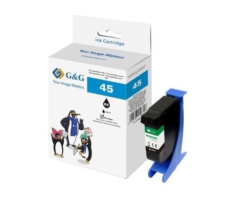 G&G Tintencartucho Compatible Con Hp 45 51645ae Negro