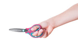 Tijera Pelikan Griffix Universal Corte Recto Azul, Rosa
