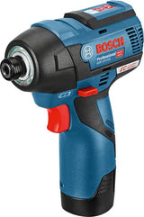 Atornillador Bosch Professional  De Impacto A Batería Gdr 12v-110 Professional Azul/Negro, 2 Baterías De Iones De Litio De 3,0 Ah, En L-Boxx 601900000