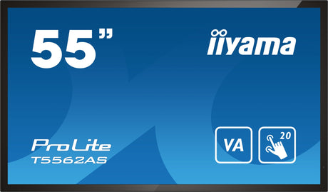 EAN 4948570120475 - iiyama T5562AS-B1 pantalla de señalización Panel plano interactivo 138,7 cm (54.6") VA 500 cd / m² 4K Ult imagen 1