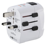 Hama World Travel Pro Adaptador De Viaje Universal - Potencia Hasta 1680w - Voltaje 110-240v - Blanco