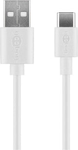 Goobay Cargador Pared Dual Con Cable Usb-C 2,4 A, 44987