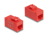 Keystone Modul Rj45 Buchse Zu Rj45 Buchse Cat.6a Utp Rot