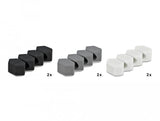 Delock Cablehalter Mit 3 Durchführungen Wabenförmig Set 6 Stück