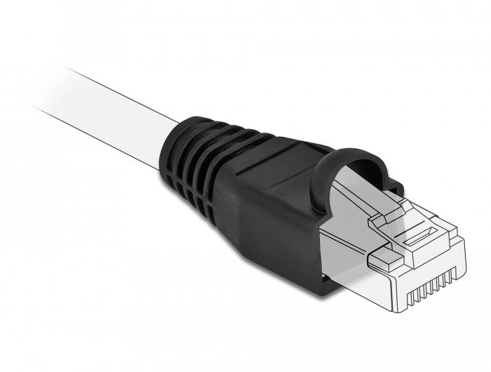 Knickschutztülle Für Rj45 Stecker Schwarz 20 Stück