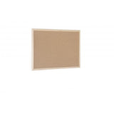 Bi-Office Tablero De Corcho Doble Cara 400x300mm Marco Natural