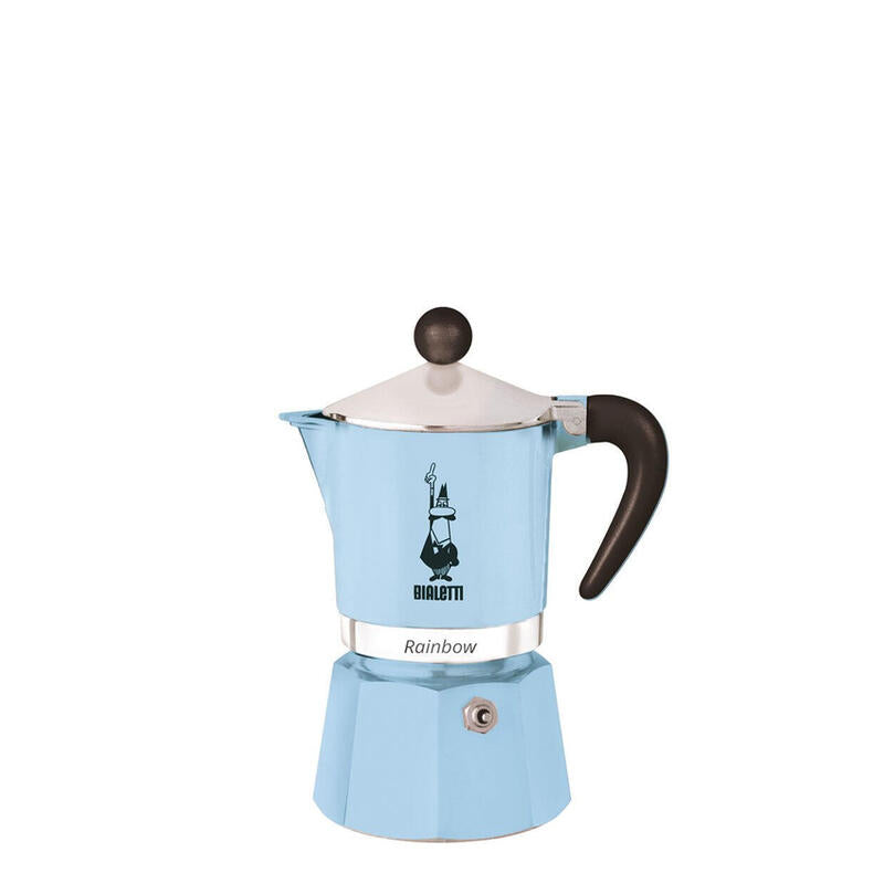 Bialetti Espressokocher Rainbow 1 Tasse Hellblau