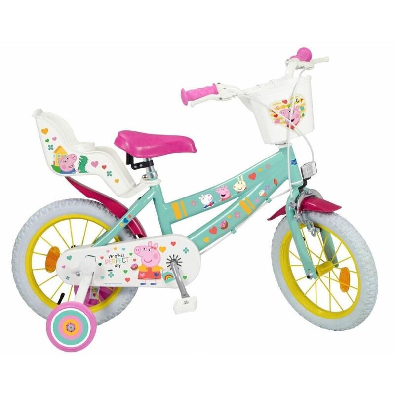 Bicicleta Infantil 14" Peppa Pig Verde 1498 Toimsa