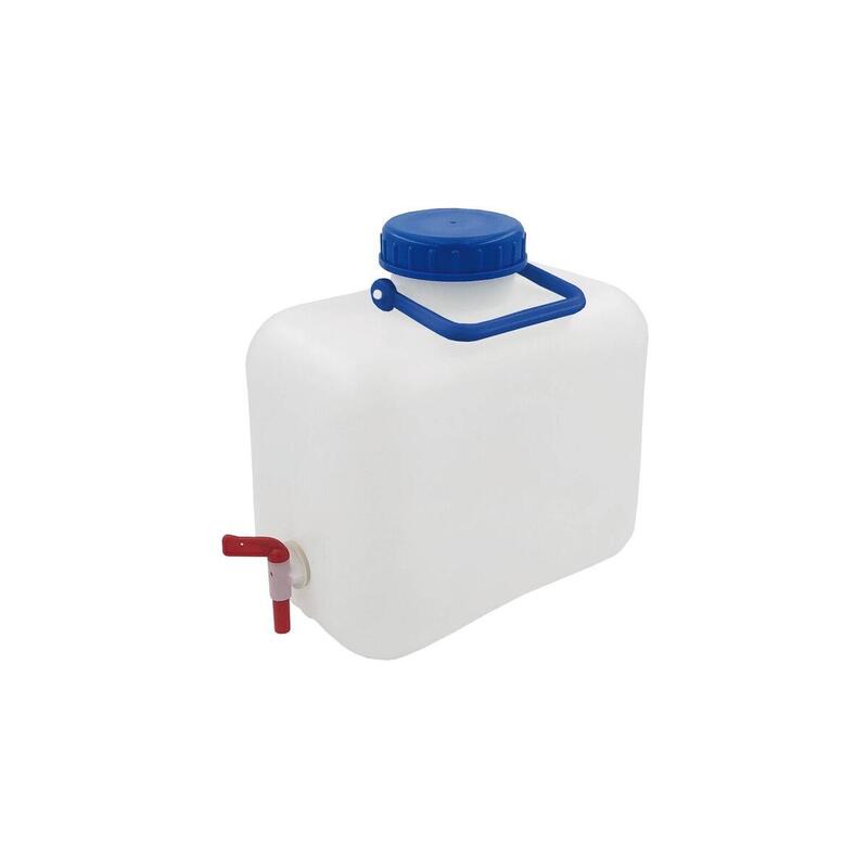 Bidón De Agua High Peak 10 L, Con Asa En Forma De Arco, Depósito De Agua Transparente/Azul 41463