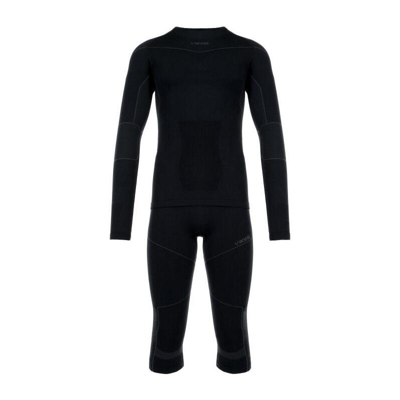 Bielizna Meska Viking Gary 3/4 Set Bamboo Roz. L Negro