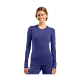Ropa Interior Térmica De Manga Larga Odlo Bl Top Cuello Redondo L/S Merino 200 Talla S Azul