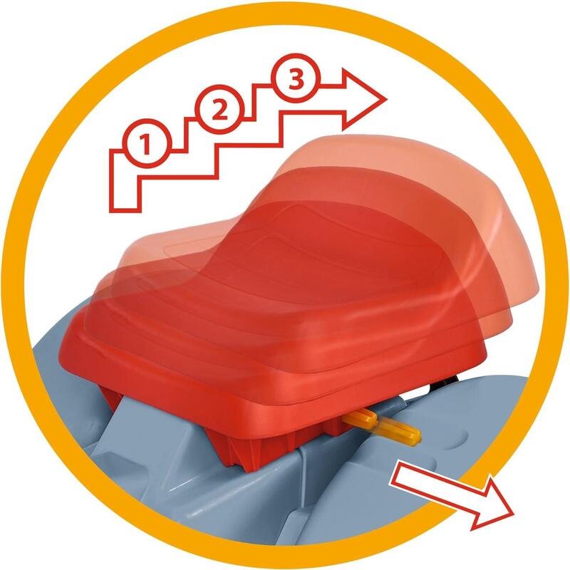 Big Tractor A Pedales Eicher Diesel Ed 16 Gris / Rojo