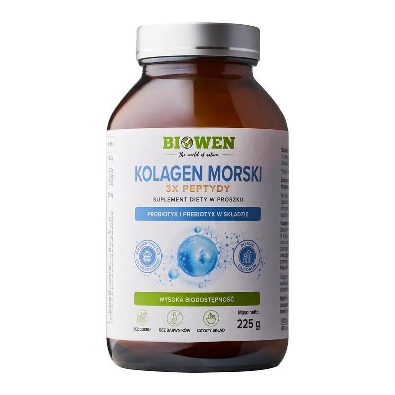 Biowen Colágeno Marino 3x Péptidos  Complemento Alimenticio Para Personas  225g