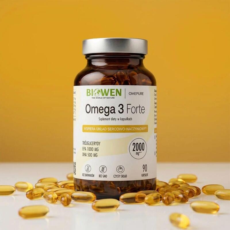 Biowen Omega 3 Forte 1000 Mg Epa, 500 Mg Dha  Complemento Alimenticio Para Personas  90 Cápsulas