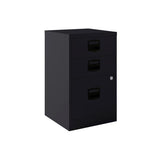 Bisley Archivador Metalico 2 Cajones Personales + 1 Cajón Archivo A4 Fondo 40cm Antracita