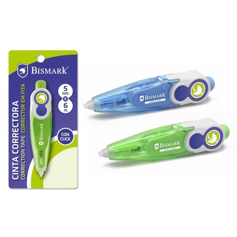Bismark Cinta Correctora En Seco - Sistema Retro Que Oculta El Extremo - Precision En La Aplicacion - Perfecta
