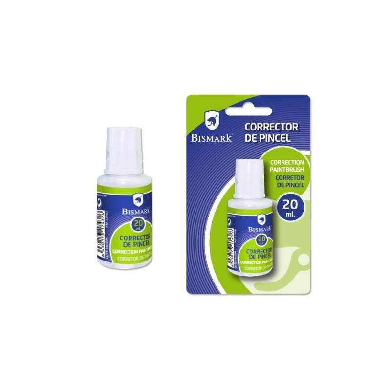 Bismark Liquido Corrector 20ml - Secado Rapido - Aplicador De Pincel