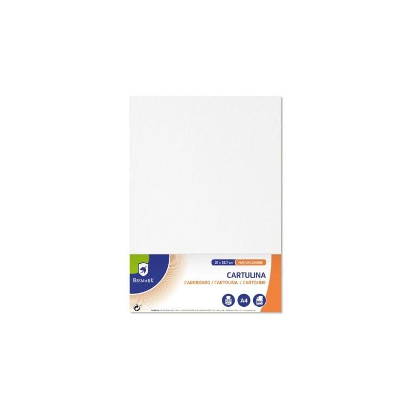 Bismark Pack De 100 Cartulinas 220  A4 - Blanco