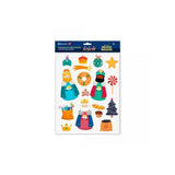 Bismark Pack De Pegatinas De Pared Navideñas - Incluyen Los 3 Reyes Magos - Diseños Surtidos