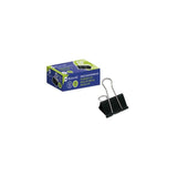 Bismark Pinza Sujetapapeles Metalica De 32mm - Pala Abatible - Color Negro