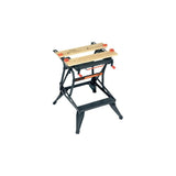 Black+Decker Wm550 Bancos De Trabajo Negro/Marrón, Acero, Madera, Negro, 472 Mm