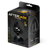 Blackgem Plug Anal Metálico Con Joya Negro Talla L
