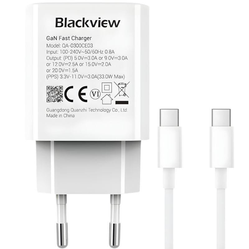 Blackview 33w Usb-C Carga Rápida - Cargador De Pared Pack
