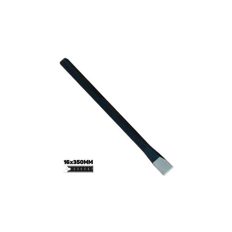 Blim Barra De Acero Al Carbono Resistente - Medidas: 16 X 350 Mm - Alta Calidad Y Resistencia Al Impacto - Color Negro