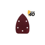 Blim Pack De 10 Lijas Con Velcro Para Lijadora Bl0124 - Grano 40 - Formato Triangular