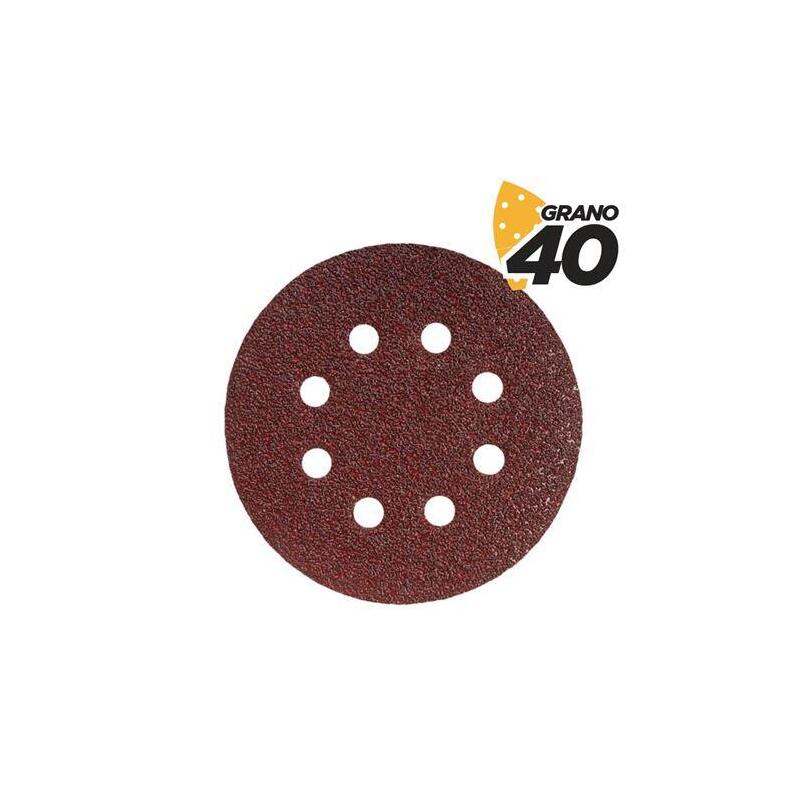 Blim Pack De 10 Lijas Con Velcro Para Lijadora Bl0136 - 125mm - Grano 40 - Formato Circular