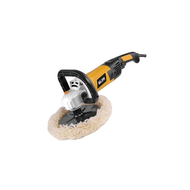 Blim Pulidora 180mm - Potencia 1500w - Velocidad 600-3.200 Rpm - Empuñadura Ergonomica - Incluye Disco De Lana
