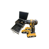 Blim Taladro Percutor A Bateria 20v 2ah Y Maletin De Aluminio Con 50 Accesorios - Motor Sin Escobillas - 45nm Par Maximo - 2 Velocidades 0-450/0-1650rpm - Incluye 3 Baterias