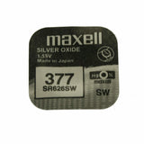 Blister 1-U Maxell Pila Sr626sw 377 Óxido De Plata 1,55v