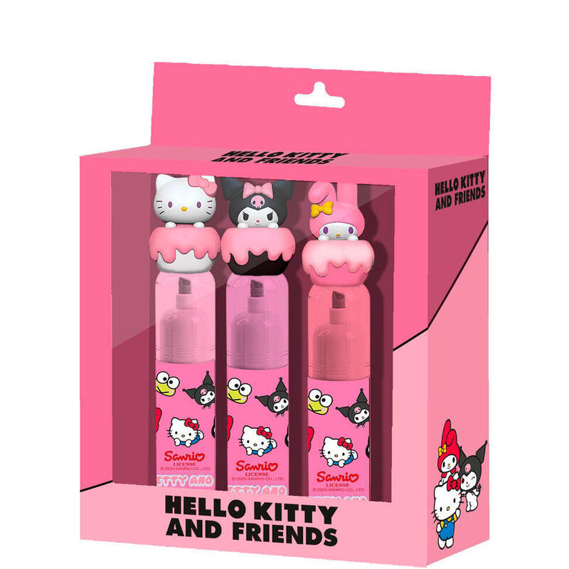 Blister 3 Subrayadores Hello Kitty