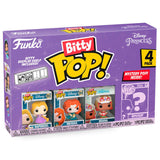Blister 4 Figuras Bitty Pop Disney Princesas Rapunzel