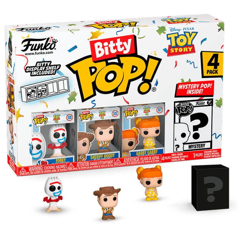 Blister 4 Figuras Bitty Pop Disney Toy Story Forky