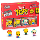 Blister 4 Figuras Bitty Pop Los Simpsons Bart