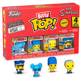 Blister 4 Figuras Bitty Pop Los Simpsons Itchy
