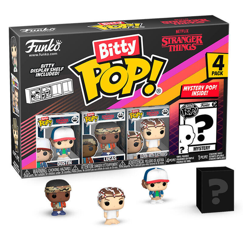 Blister 4 Figuras Bitty Pop Stranger Things Dustin