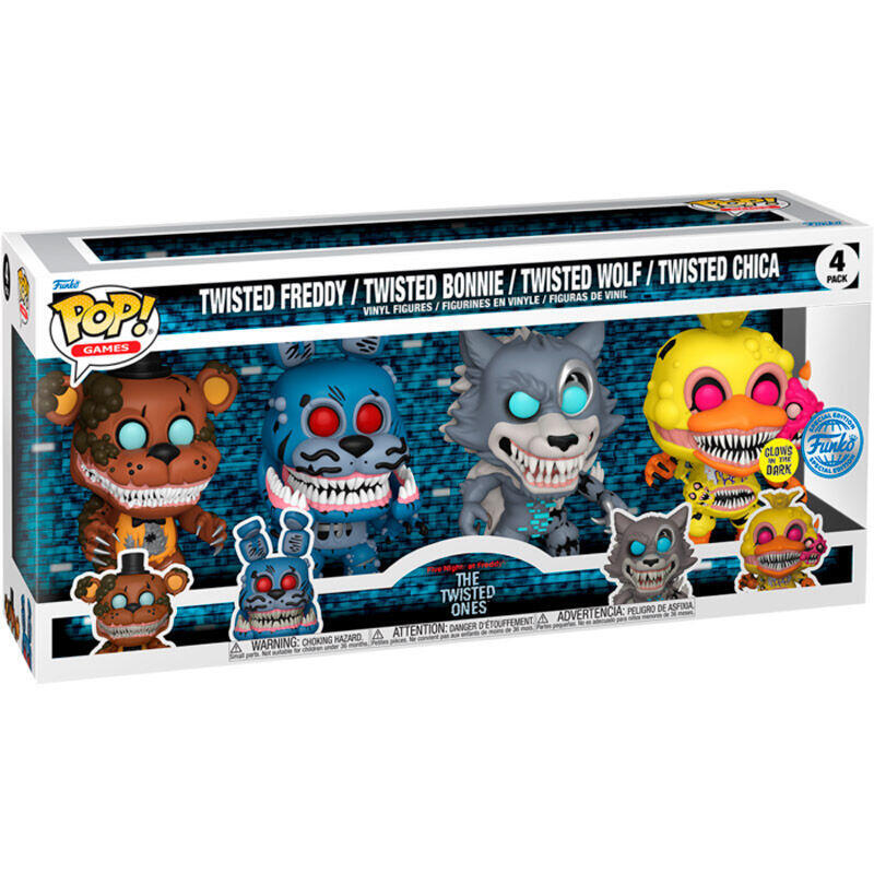 Blister 4 Figuras Pop Five Nights At Freddys Exclusive