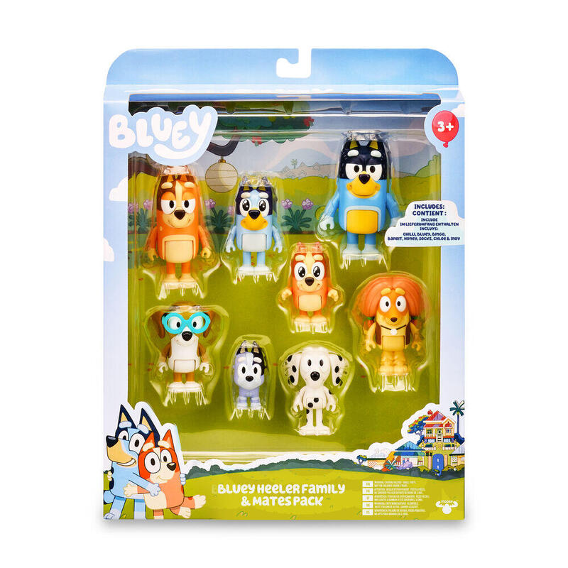 Blister 8 Figuras Bluey