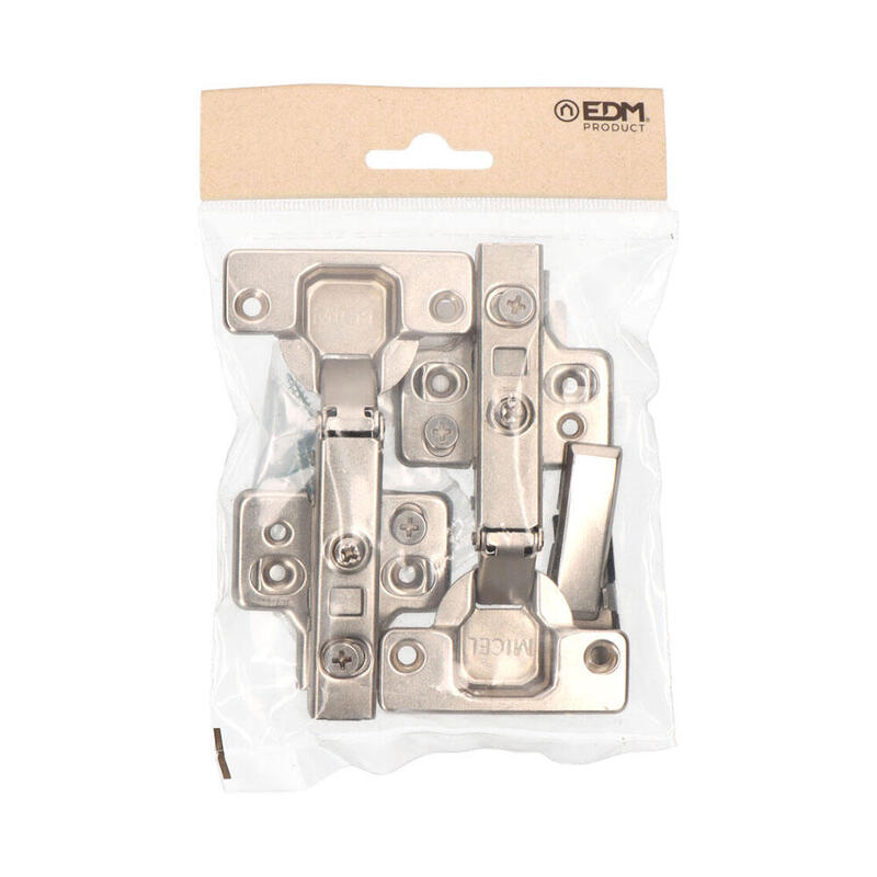 Blister Bisagra Cazoleta Piston Recta Bc05 35mm Zn Edm