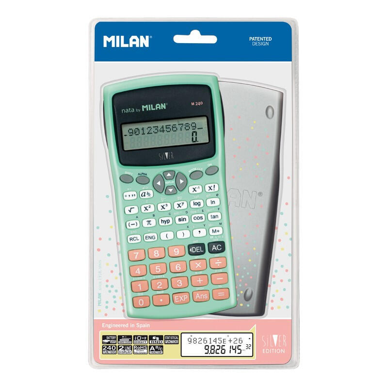 Blister Calculadora Cientifica M240 Silver Milan