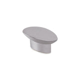 Blister Con 4 Pomos Metálicos Para Mueble, Con Acabado Cromo Mate Mod. 743 41x19mm Rei