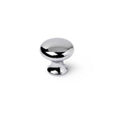 Blister Con 4 Pomos Redondos Para Mueble Fabricado En Zamak Acabado Cromo Brillo Mod. 760 Ø25mm Rei