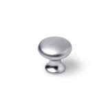 Blister Con 4 Pomos Redondos Para Mueble Fabricado En Zamak Acabado Cromo Mate Mod. 760 Ø25mm Rei